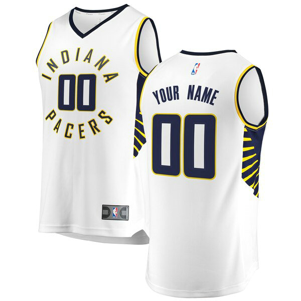 Maillot Indiana Pacers Homme Custom 0 Association Edition Blanc